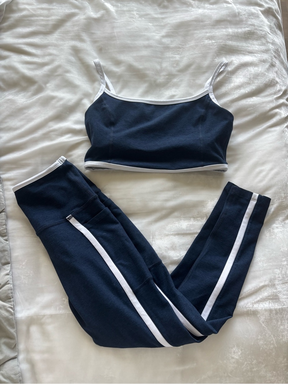 Navy and White Beyond Yoga Set